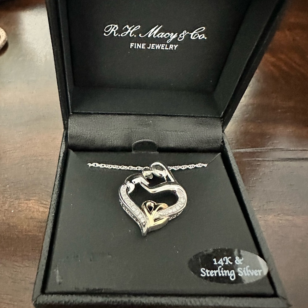 Mother and Infant Diamond Pendant